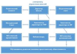 Информация об органах управления и структурных подразделениях (схемы)